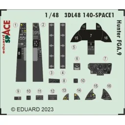 Hunter FGA.9 SPACE 1/48 AIRFIX, 1/48 - Eduard Accessories 3DL48140 2