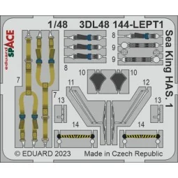 Sea King HAS.1 SPACE 1/48 AIRFIX, 1/48 - Eduard Accessories 3DL48144