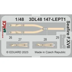Seafire F.XVII SPACE, 1/48 - Eduard Accessories 3DL48147