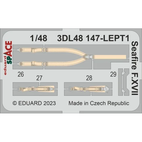 Seafire F.XVII SPACE, 1/48 - Eduard Accessories 3DL48147
