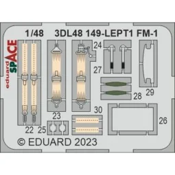 FM-1 SPACE, 1/48 - Eduard Accessories 3DL48149