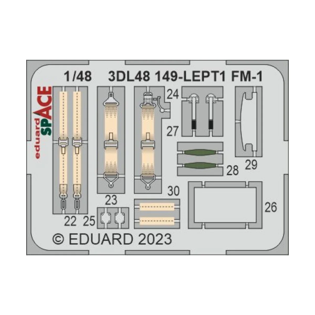 FM-1 SPACE, 1/48 - Eduard Accessories 3DL48149