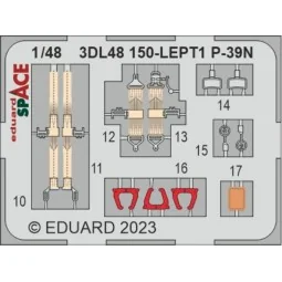 P-39N SPACE, 1/48 - Eduard Accessories 3DL48150
