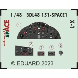 X-1 SPACE, 1/48 - Eduard Accessories 3DL48151 2