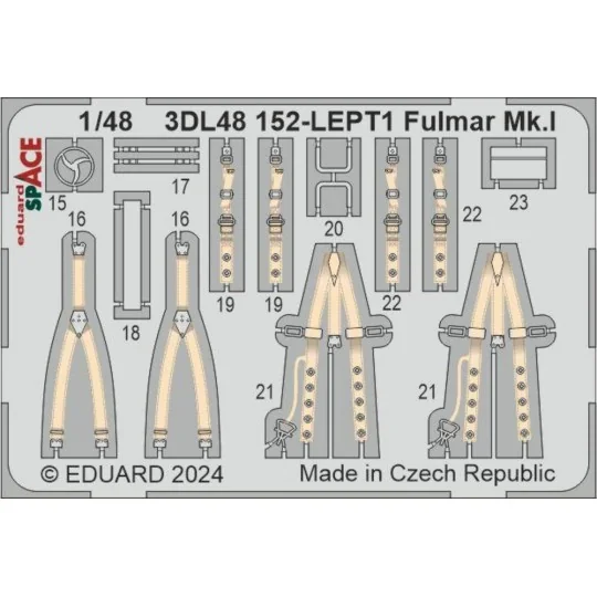 Fulmar Mk.I SPACE, 1/48 - Eduard Accessories 3DL48152