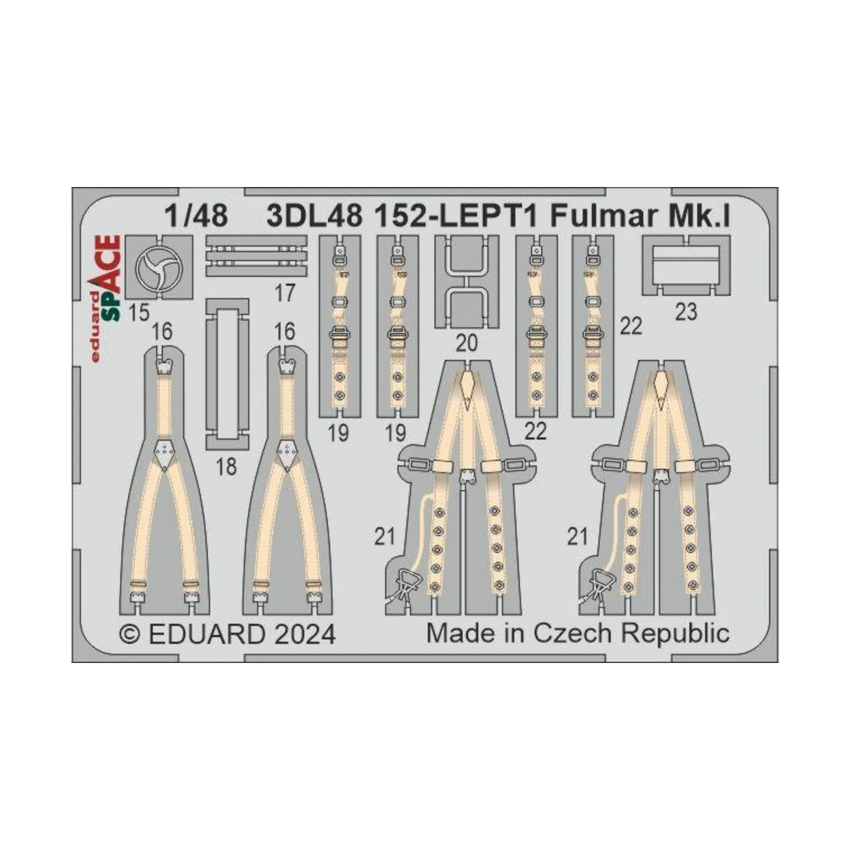 Fulmar Mk.I SPACE, 1/48 - Eduard Accessories 3DL48152