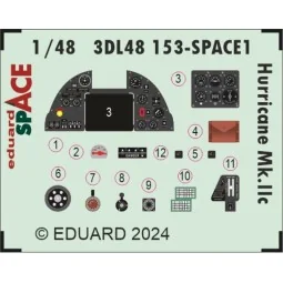 Hurricane Mk.IIc SPACE, 1/48 - Eduard Accessories 3DL48153 2