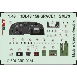 SM.79 SPACE 1/48 EDUARD, 1/48 - Eduard Accessories 3DL48158