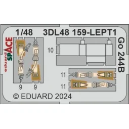 Go 244B SPACE 1/48 ICM, 1/48 - Eduard Accessories 3DL48159 2