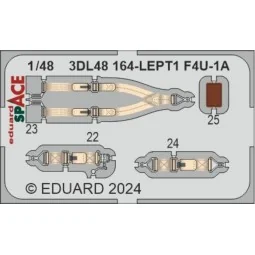 F4U-1A SPACE 1/48 MAGIC FACTORY, 1/48 - Eduard Accessories 3DL48164