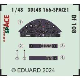 Bf 108 SPACE 1(48 EDUARD, 1/48 - Eduard Accessories 3DL48166 2
