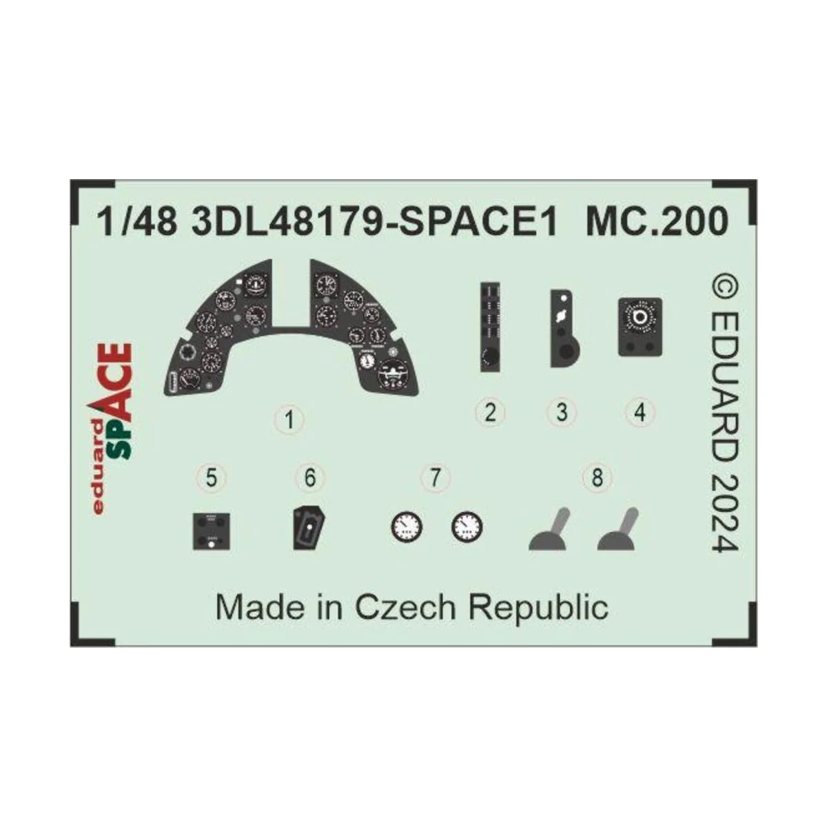 MC.200 SPACE ITALERI, 1/48 - Eduard Accessories 3DL48179