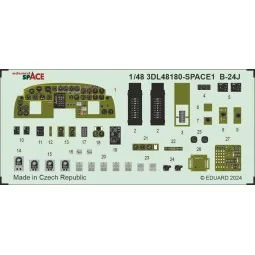 B-24J SPACE HOBBY BOSS, 1/48 - Eduard Accessories 3DL48180 2