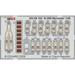 B-26B Marauder SPACE ICM, 1/48 - Eduard Accessories 3DL48183