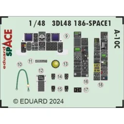A-10C SPACE, 1/48 - Eduard Accessories 3DL48186 2