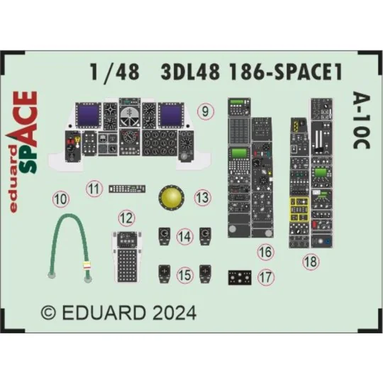 A-10C SPACE, 1/48 - Eduard Accessories 3DL48186