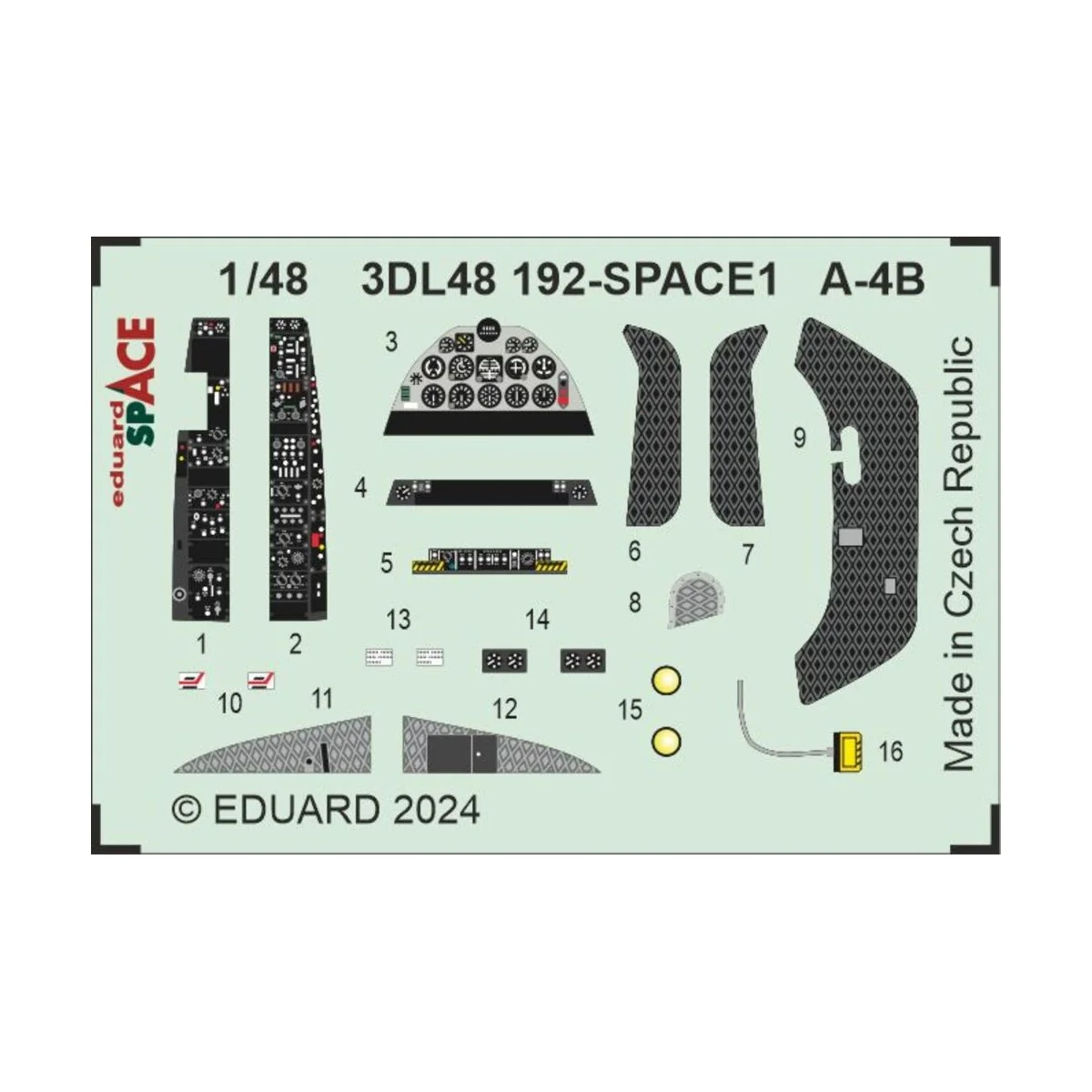 A-4B SPACE, 1/48 - Eduard Accessories 3DL48192