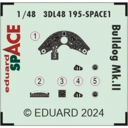 Bulldog Mk.II SPACE, 1/48 - Eduard Accessories 3DL48195 2