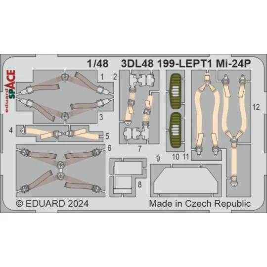 Mi-24P SPACE, 1/48 - Eduard Accessories 3DL48199