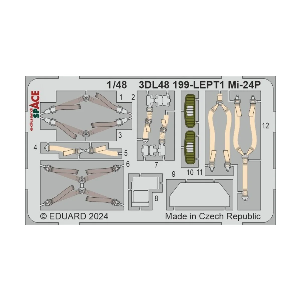 Mi-24P SPACE, 1/48 - Eduard Accessories 3DL48199