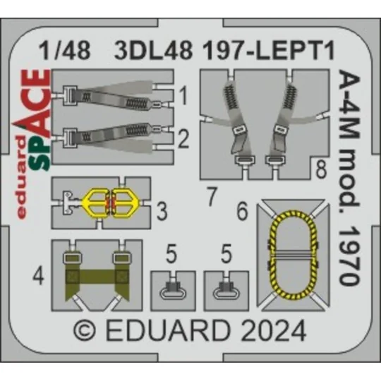 A-4M mod. 1970 SPACE MAGIC FACTORY, 1/48 - Eduard Accessories 3DL48197