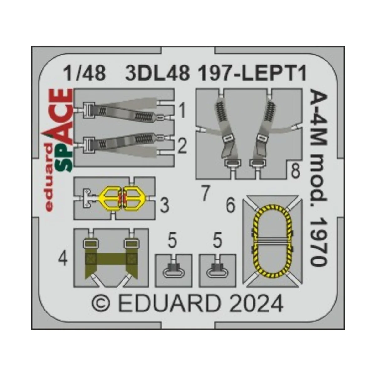 A-4M mod. 1970 SPACE MAGIC FACTORY, 1/48 - Eduard Accessories 3DL48197