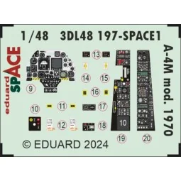 A-4M mod. 1970 SPACE MAGIC FACTORY, 1/48 - Eduard Accessories 3DL48197 2