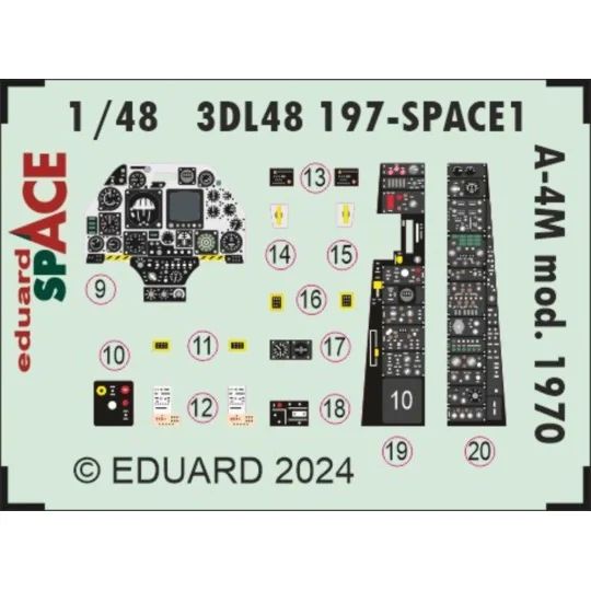 A-4M mod. 1970 SPACE MAGIC FACTORY, 1/48 - Eduard Accessories 3DL48197
