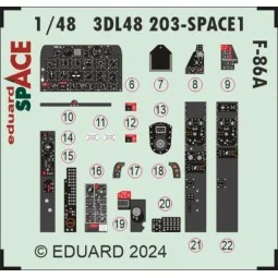 F-86A SPACE CLEAR PROP, 1/48 - Eduard Accessories 3DL48203 2