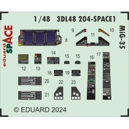 MiG-35 SPACE HOBBY BOSS, 1/48 - Eduard Accessories 3DL48204 2