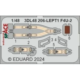 F4U-2 SPACE HOBBY BOSS, 1/48 - Eduard Accessories 3DL48206 2