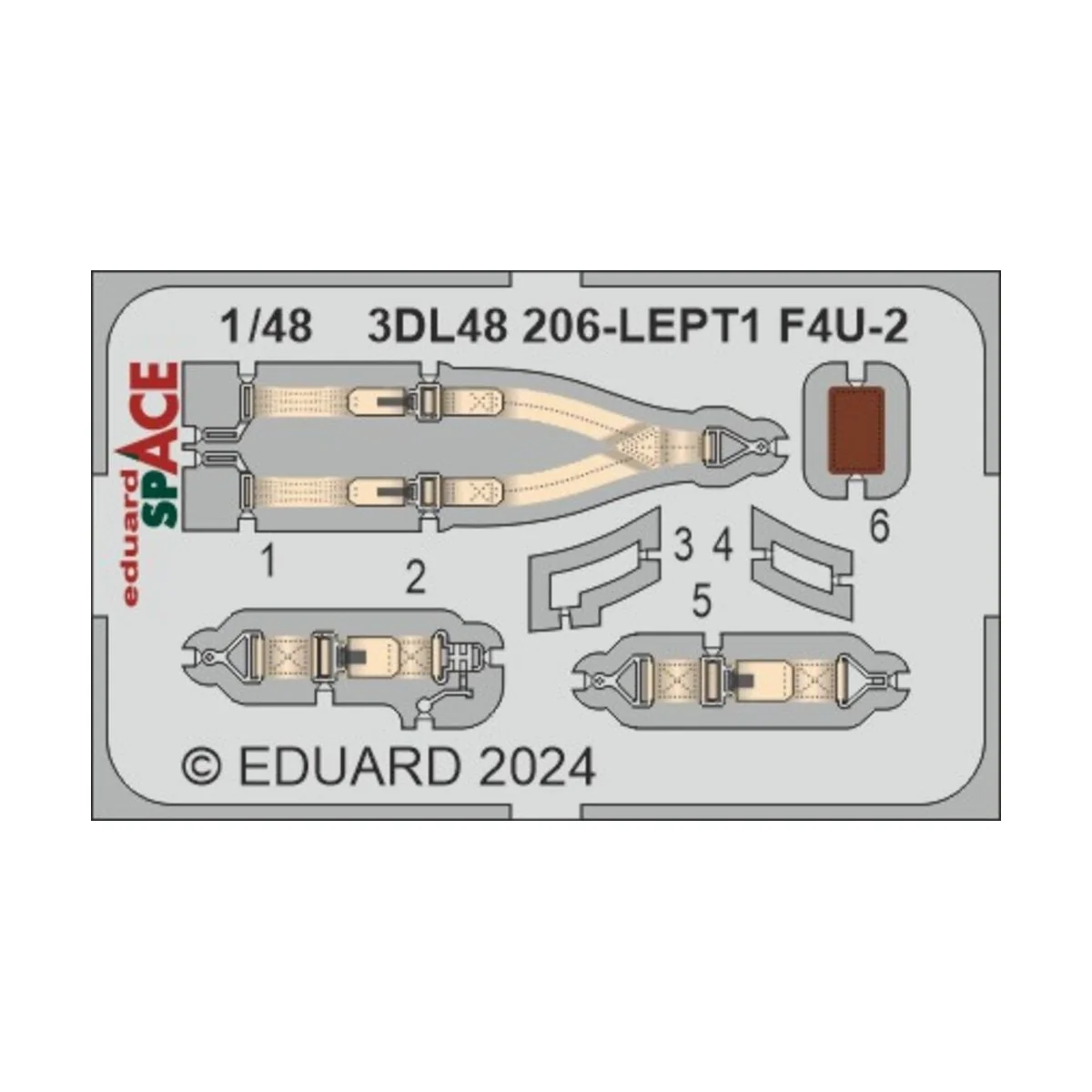 F4U-2 SPACE HOBBY BOSS, 1/48 - Eduard Accessories 3DL48206