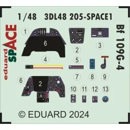 Bf 109G-4 SPACE EDUARD, 1/48 - Eduard Accessories 3DL48205 2