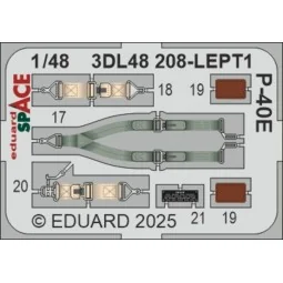 P-40E SPACE EDUARD, 1/48 - Eduard Accessories 3DL48208 2