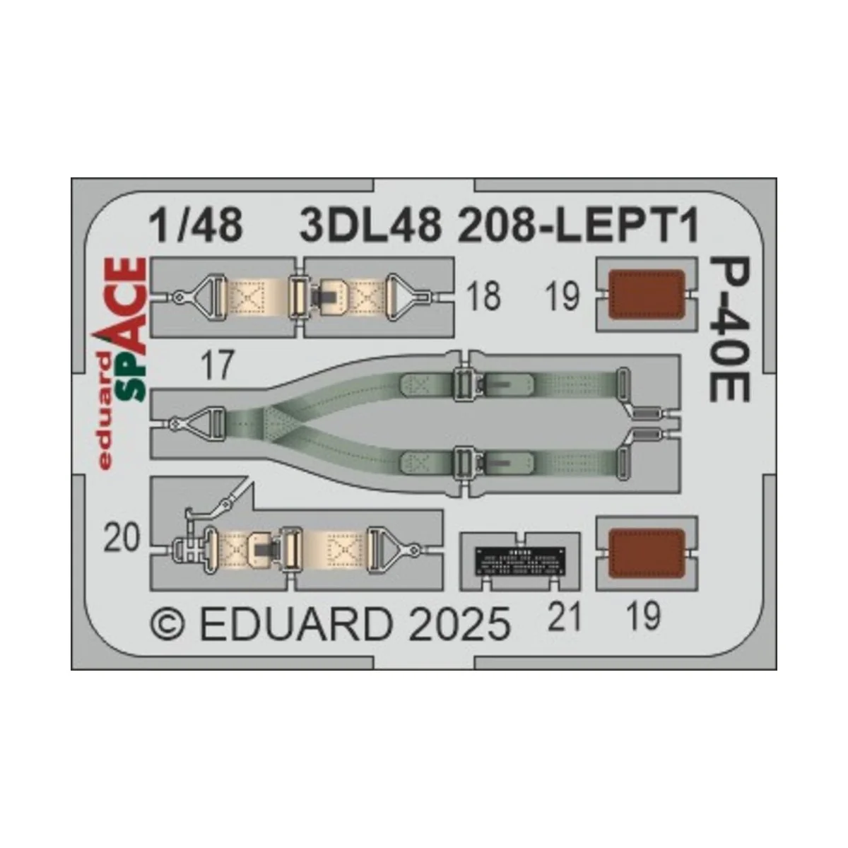 P-40E SPACE EDUARD, 1/48 - Eduard Accessories 3DL48208