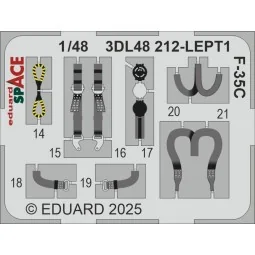 F-35C SPACE TAMIYA, 1/48 - Eduard Accessories 3DL48212