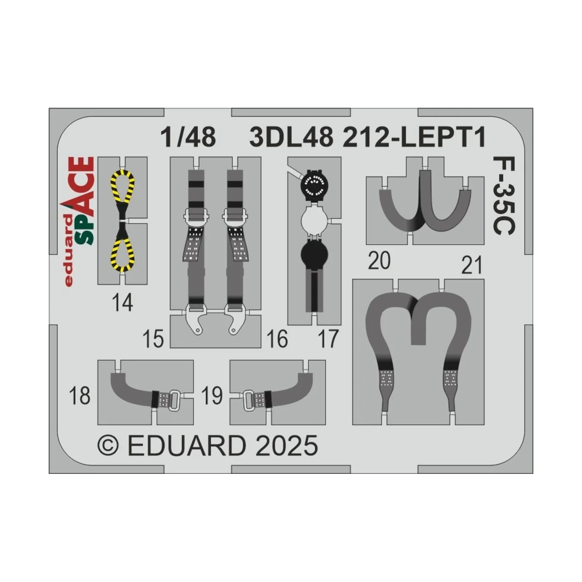 F-35C SPACE TAMIYA, 1/48 - Eduard Accessories 3DL48212