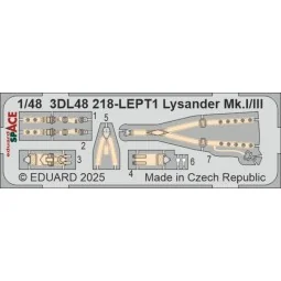 Lysander Mk.I/III SPACE AIRFIX, 1/48 - Eduard Accessories 3DL48218