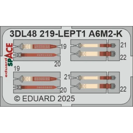 A6M2-K SPACE EDUARD, 1/48 - Eduard Accessories 3DL48219