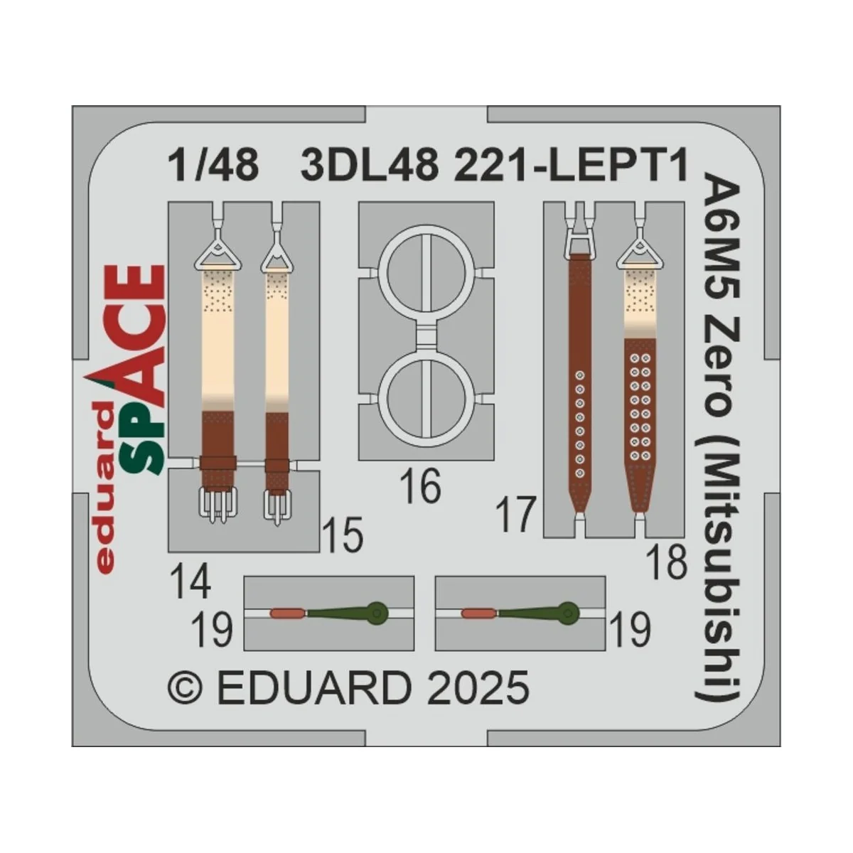 A6M5 Zero (Mitsubishi) SPACE FINE MOLDS, 1/48 - Eduard Accessories ...