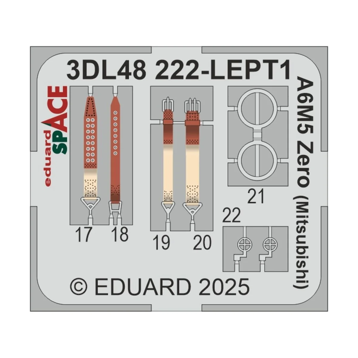 A6M5 Zero (Mitsubishi) SPACE EDUARD, 1/48 - Eduard Accessories 3DL4...