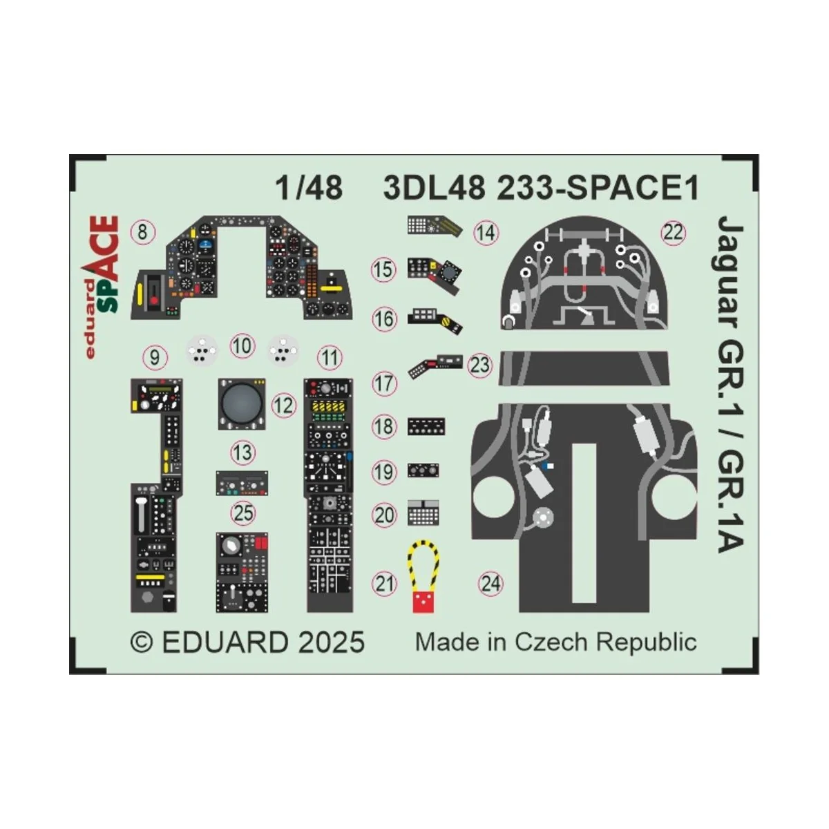 Jaguar GR.1 / GR.1A SPACE AIRFIX, 1/48 - Eduard Accessories 3DL48233
