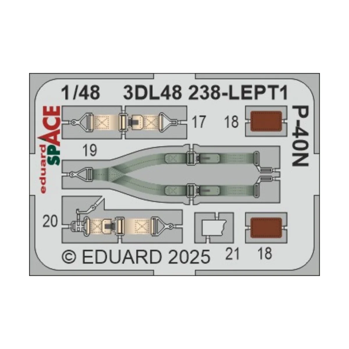 P-40N SPACE EDUARD, 1/48 - Eduard Accessories 3DL48238