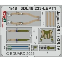 Jaguar GR.1 / GR.1A SPACE AIRFIX, 1/48 - Eduard Accessories 3DL48233 2