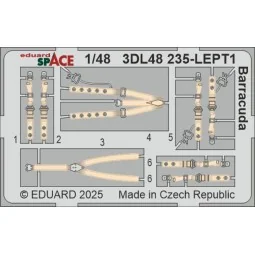 Barracuda SPACE TRUMPETER, 1/48 - Eduard Accessories 3DL48235 2
