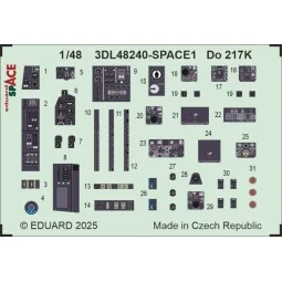 Do 217K SPACE ICM, 1/48 - Eduard Accessories 3DL48240 2