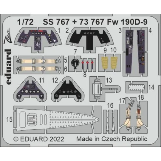 Fw 190D-9 for IBG, 1/72 - Eduard Accessories SS767