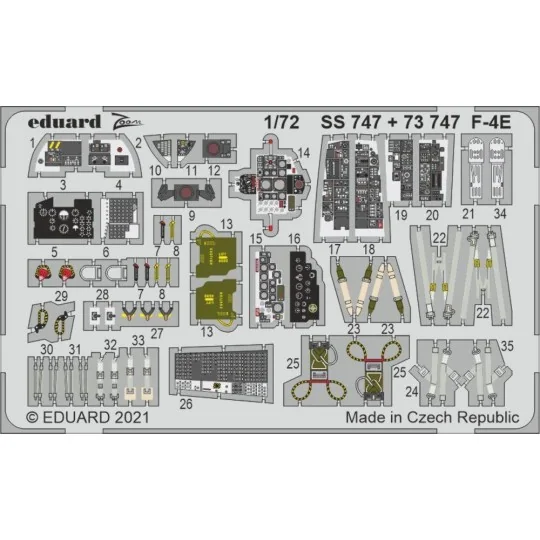 F-4E 1/72 for FINE MOLDS, 1/72 - Eduard Accessories SS747