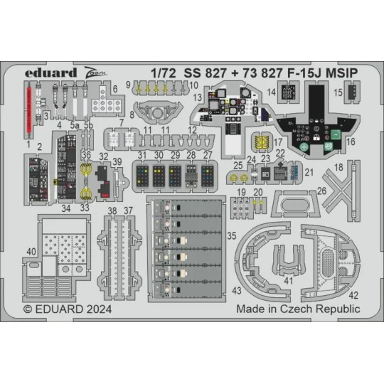 F-15J MSIP, 1/72 - Eduard Accessories SS827
