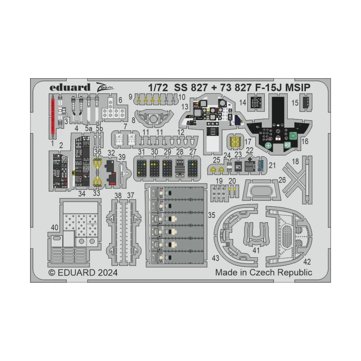 F-15J MSIP, 1/72 - Eduard Accessories SS827
